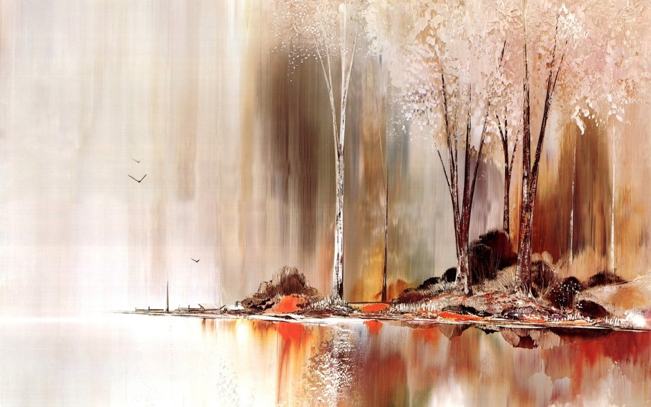 Картина в коричневых тонах