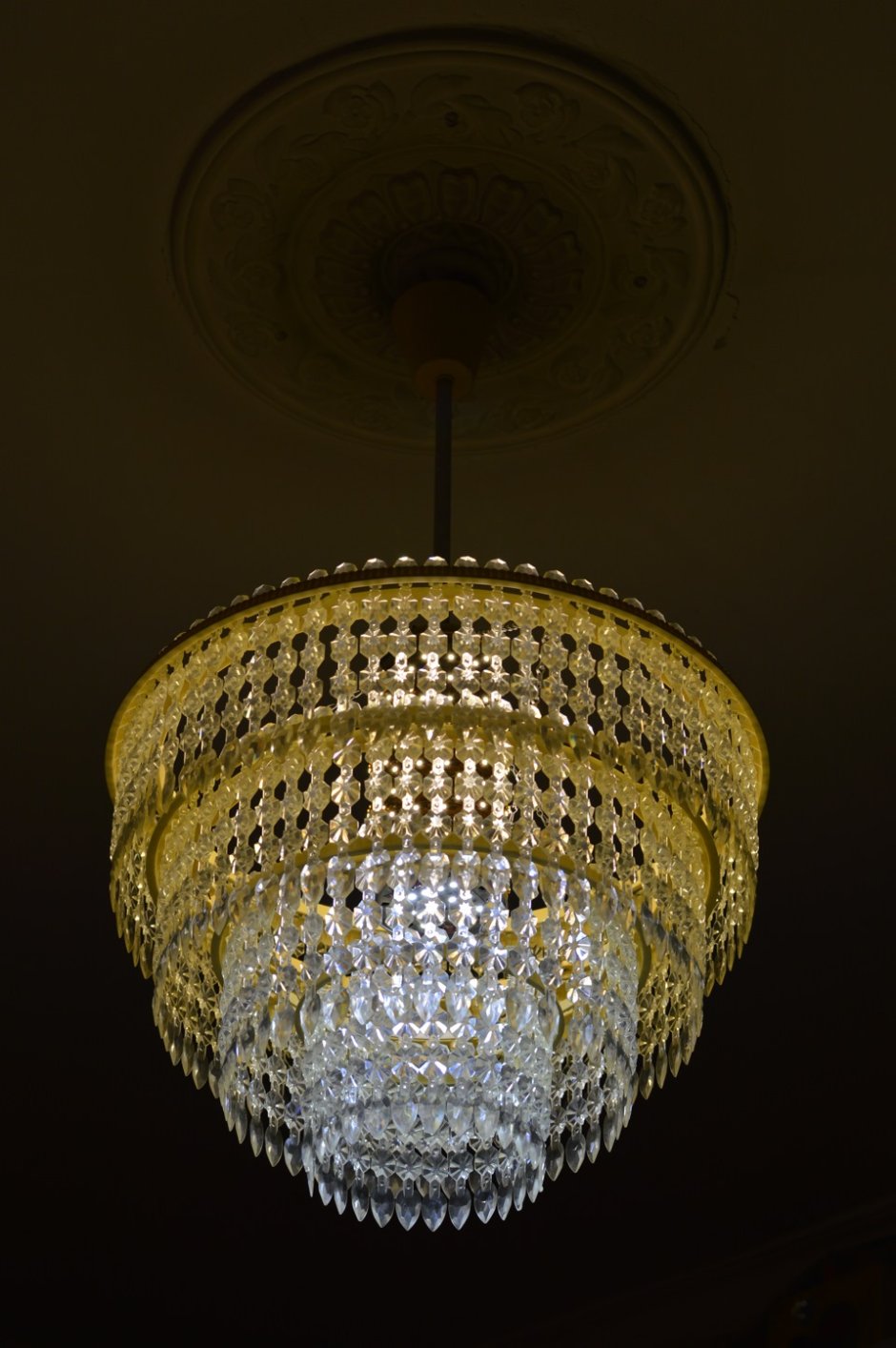 Люстра Каскад СССР 80х