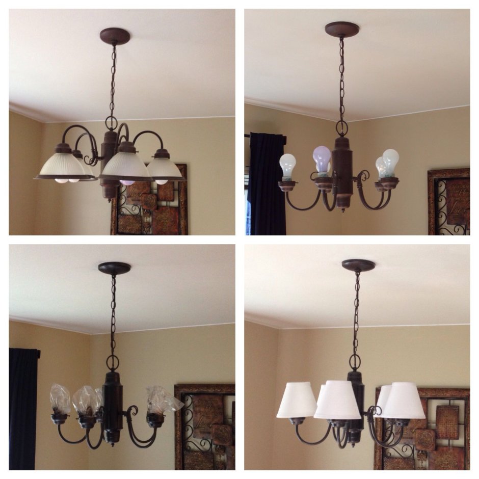 Переделка люстры