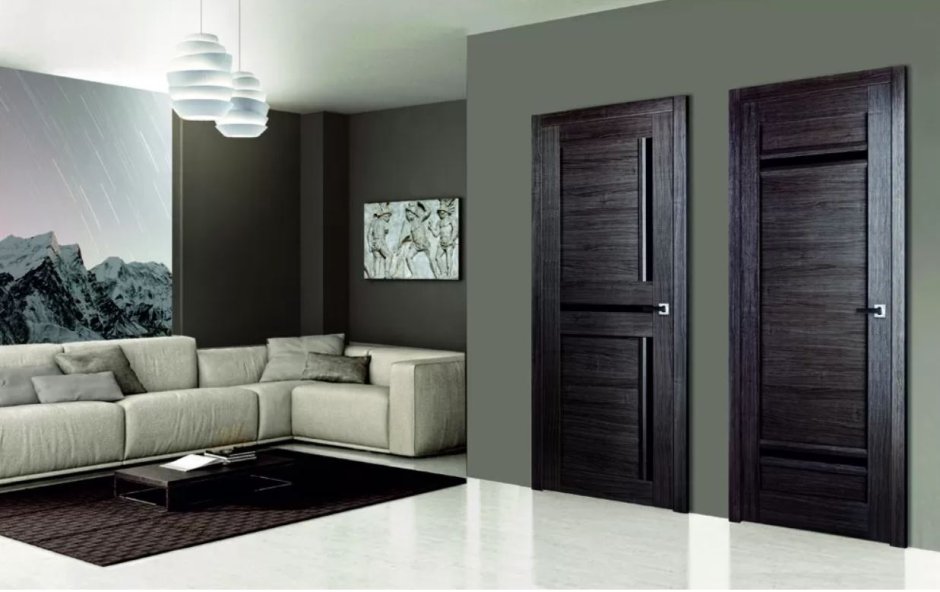 Гостиная в серо зеленых тонах