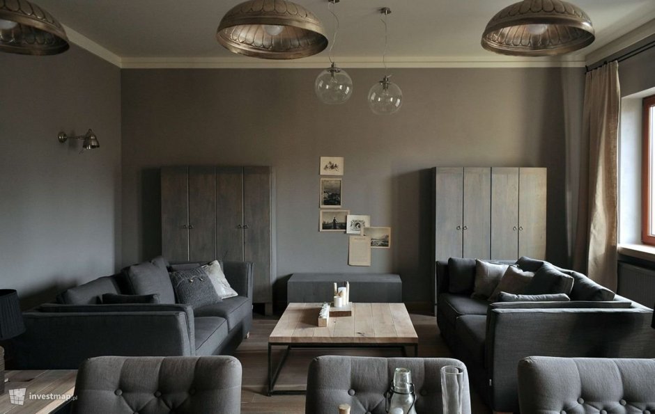 Серый цвет и венге в интерьере