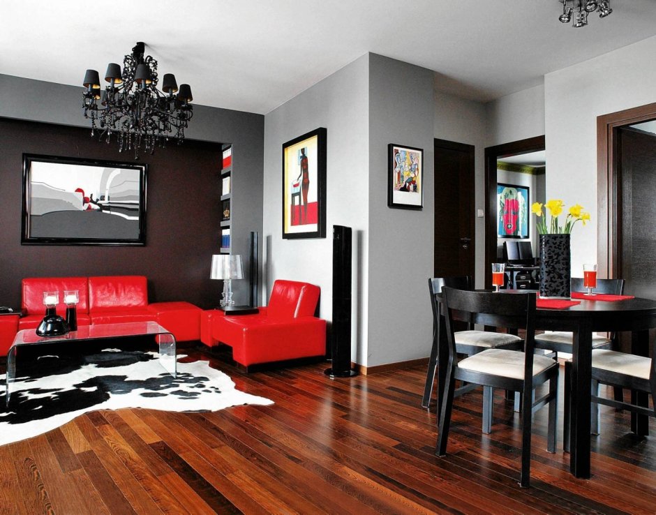 Гостиная в изумрудном цвете