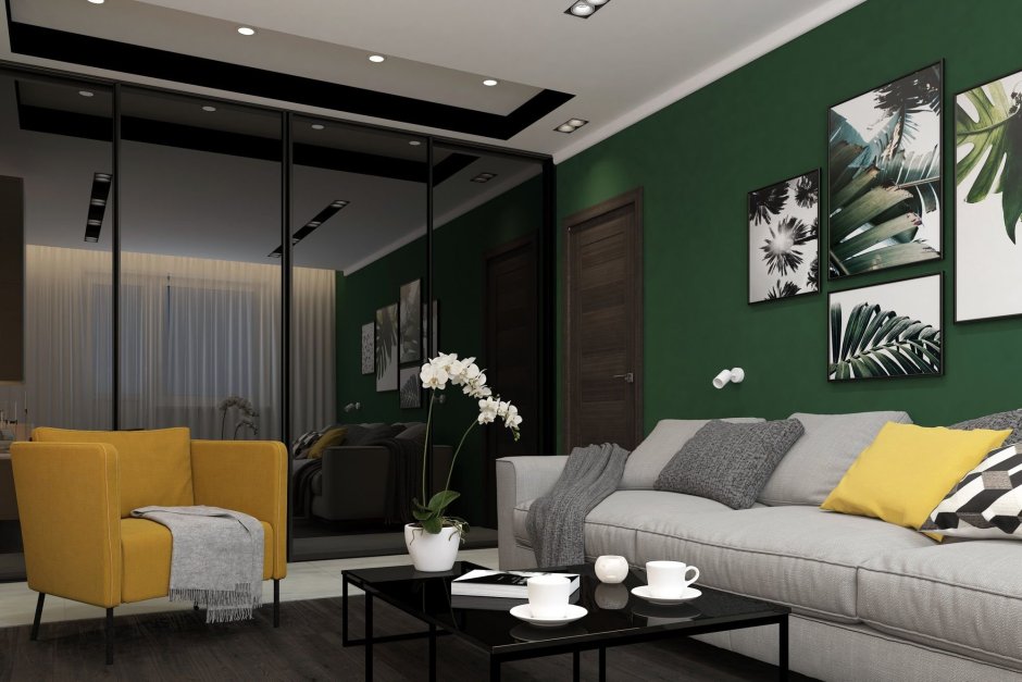 Спальня в современном стиле 13 кв м