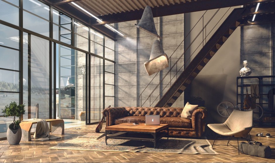 Ткани в стиле лофт