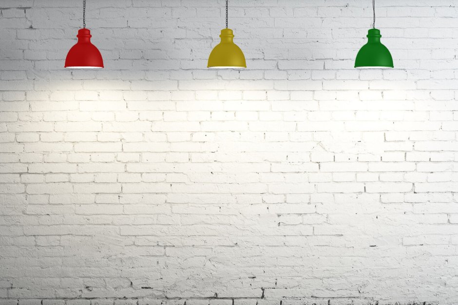 Белая кирпичная стена фон