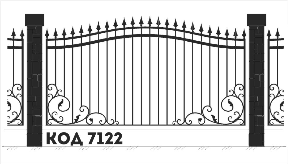 Эскиз забора