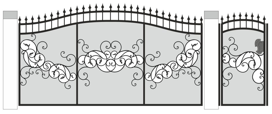 Кованые ворота эскизы и рисунки