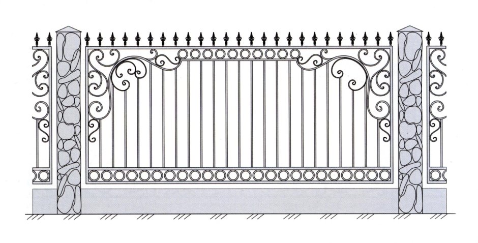 Металлические узоры на ворота