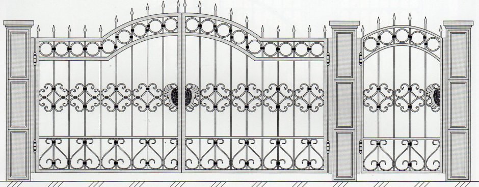 Эскизы кованых ворот