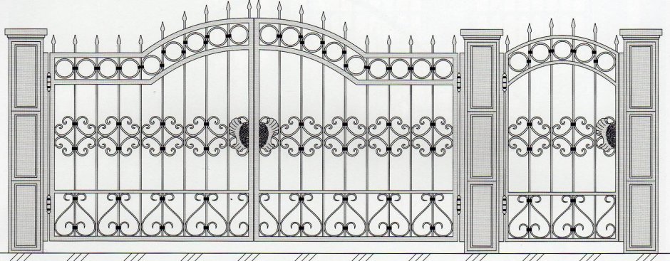 Кованые ворота Туймазы