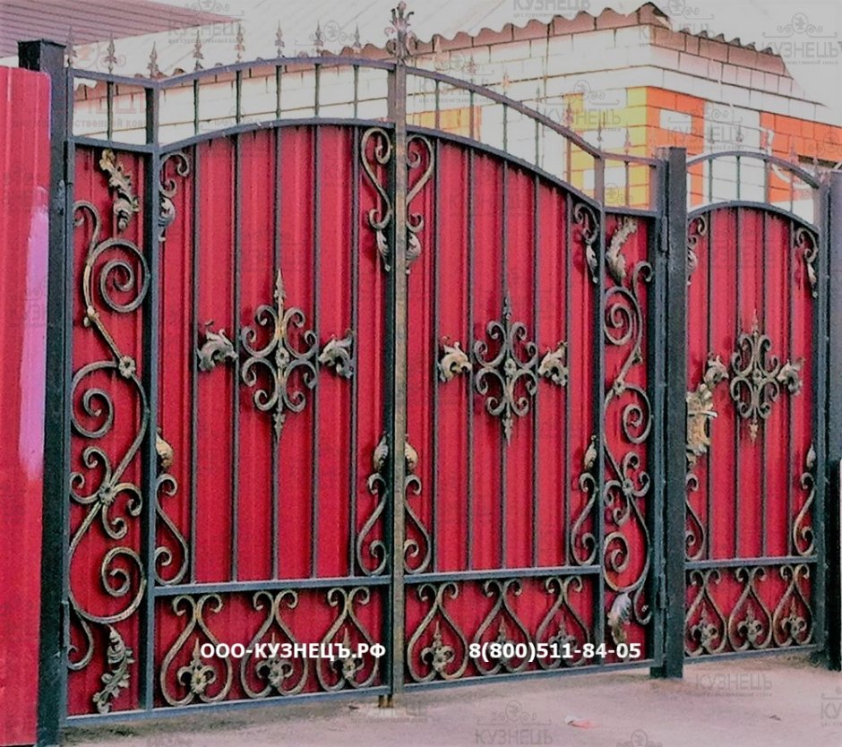 Эскизы красивых ворот