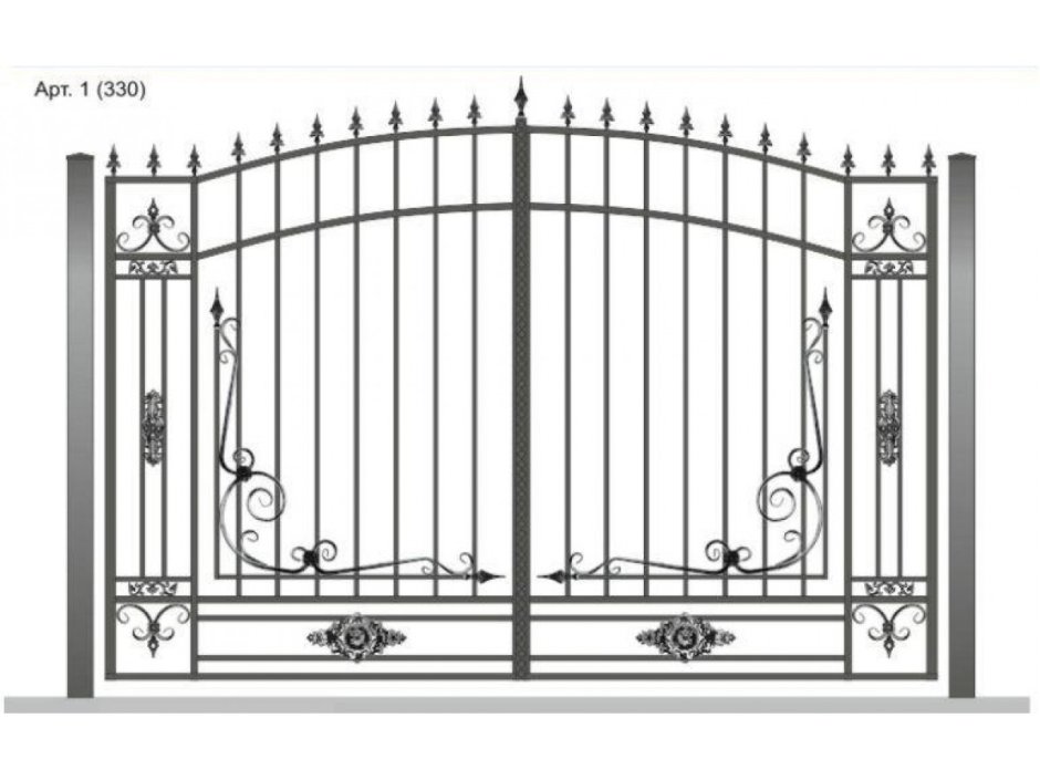 Кованые ворота Викри Дагестан