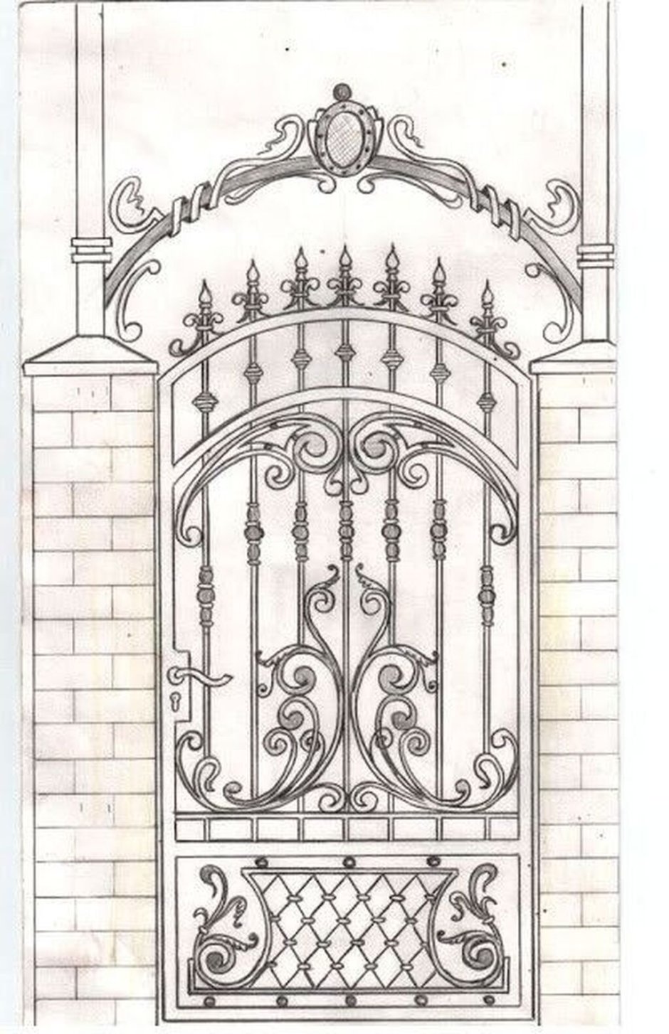Кованые ворота Кушнаренково