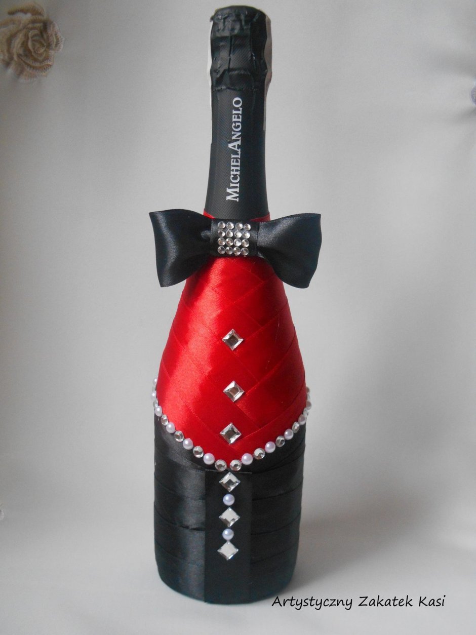 Декор шампанского для мужчины