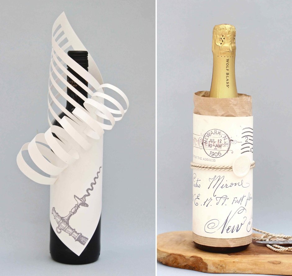 Интересная упаковка для бутылки