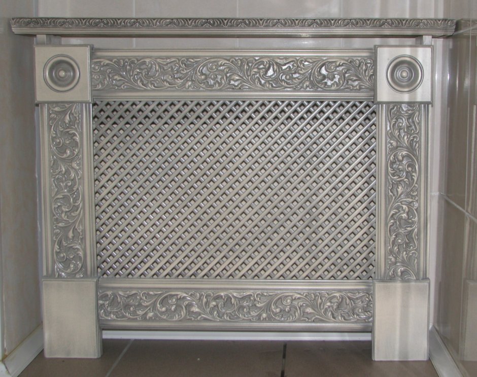 Экран для батареи Квартэк Классик (1200x 600 мм, пепел, Верон)