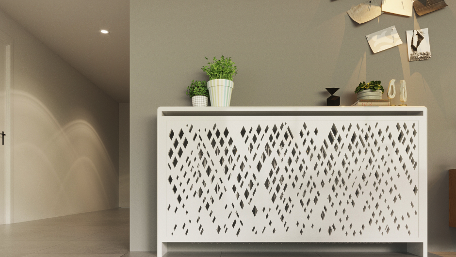 Интерьерный короб для батареи