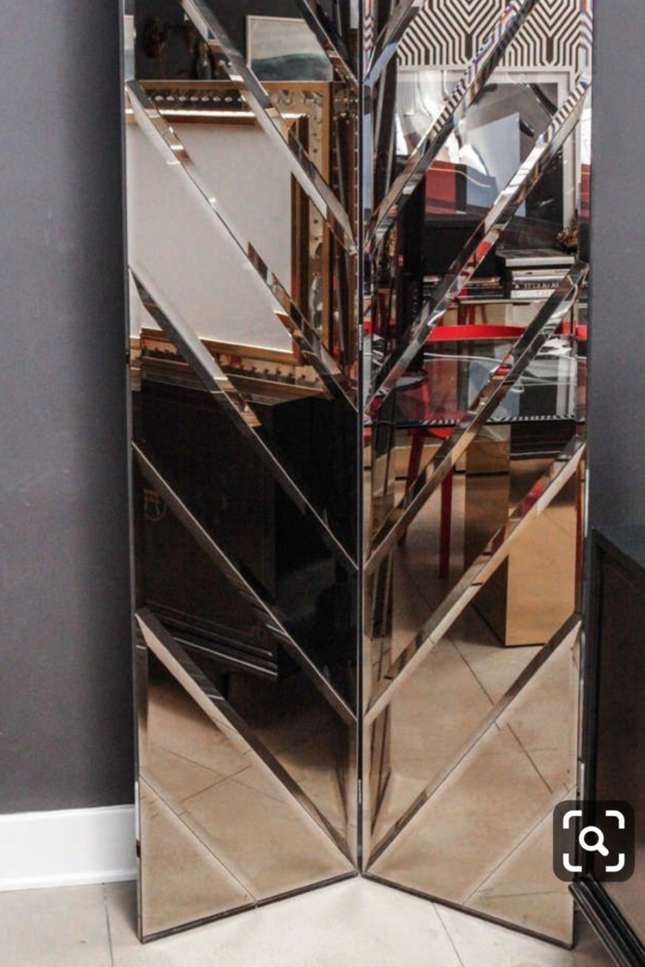 Зеркальная ширма с зеркалами