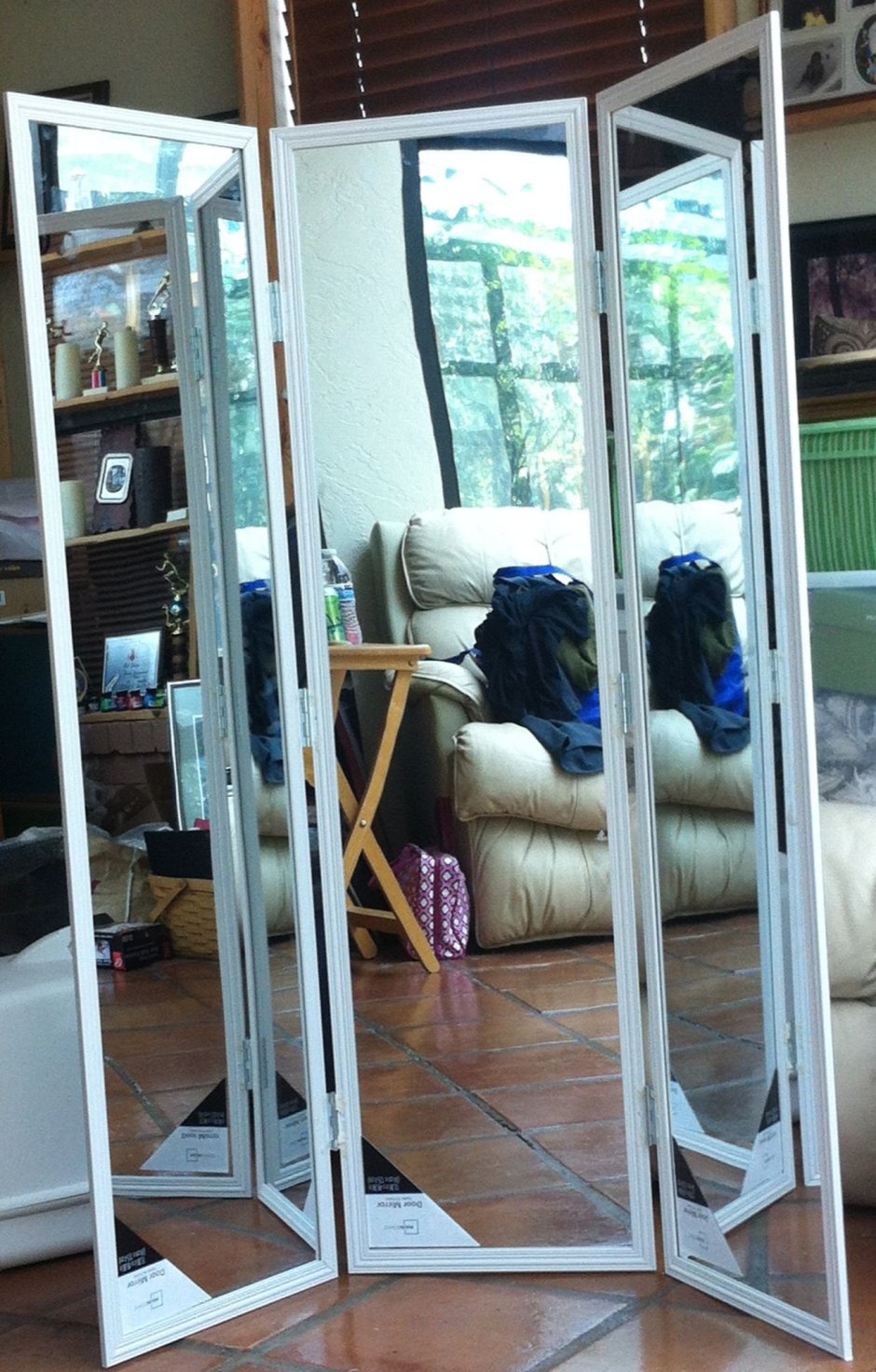 Ширма с зеркалом