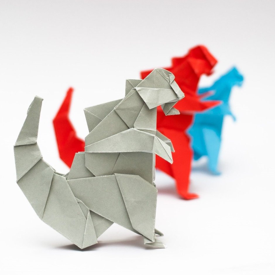 Оригами Годзилла