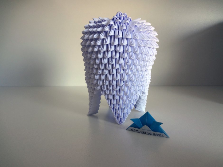 Модульное оригами зуб