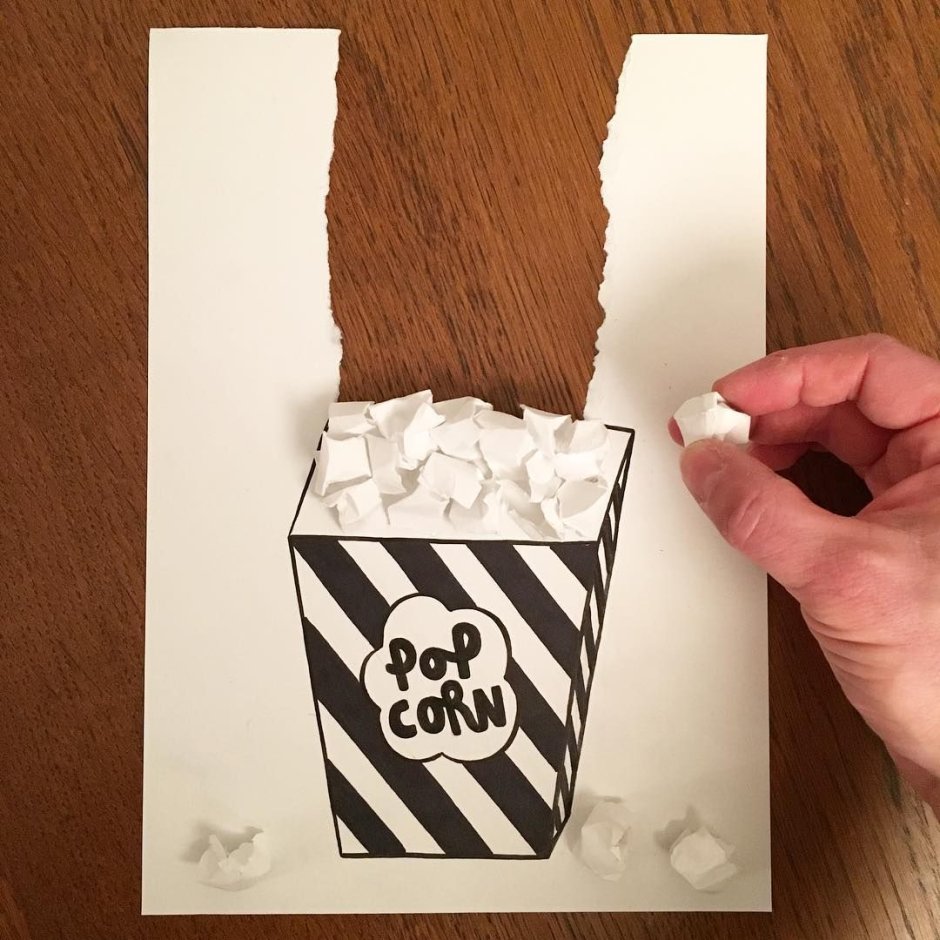 Рисунки крутые маленькие из бумаги