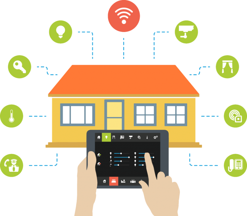 Умный дом иллюстрация