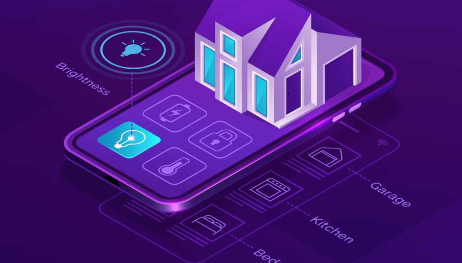 Умный дом фиолетовый