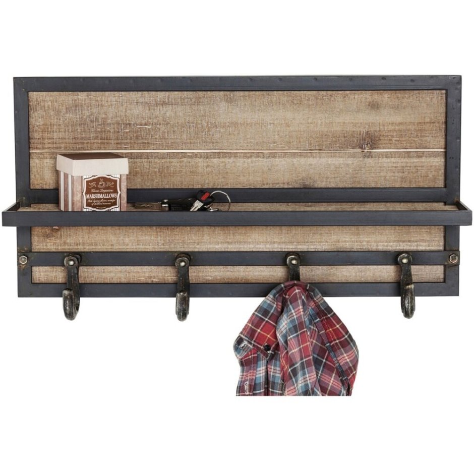 Вешалка настенная лофт 80312472