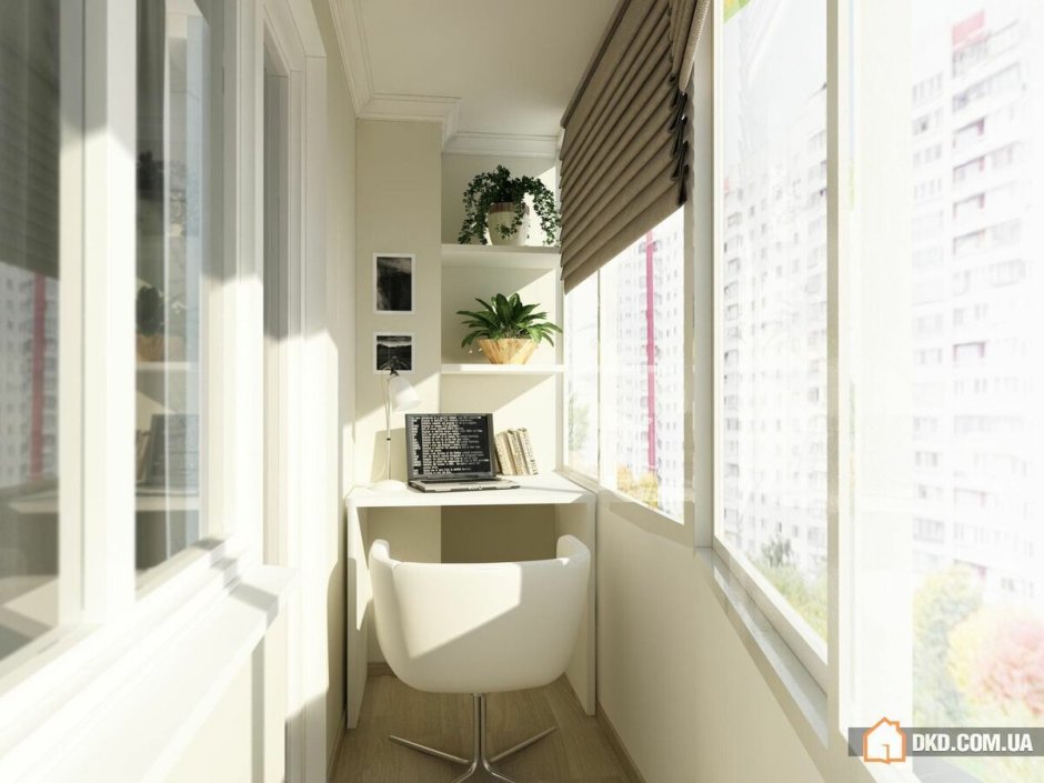 Интерьер балкона