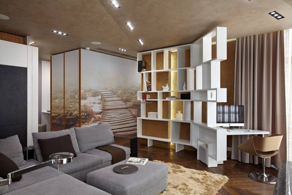 Зонирование однокомнатной квартиры 20 кв.м