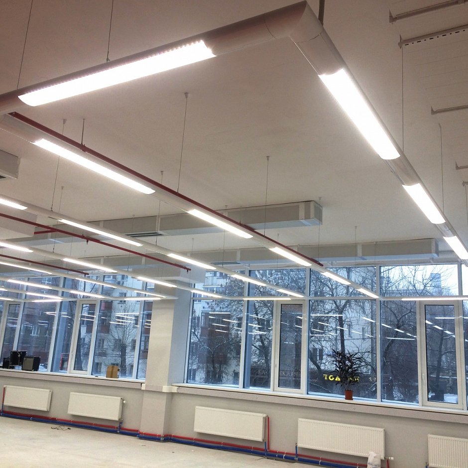 Встраиваемый led линейный светильник в Рокфон