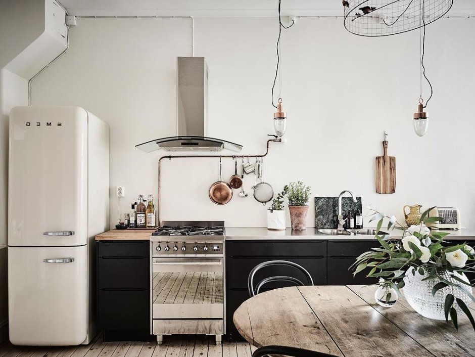 Кухня в скандинавском стиле Смег