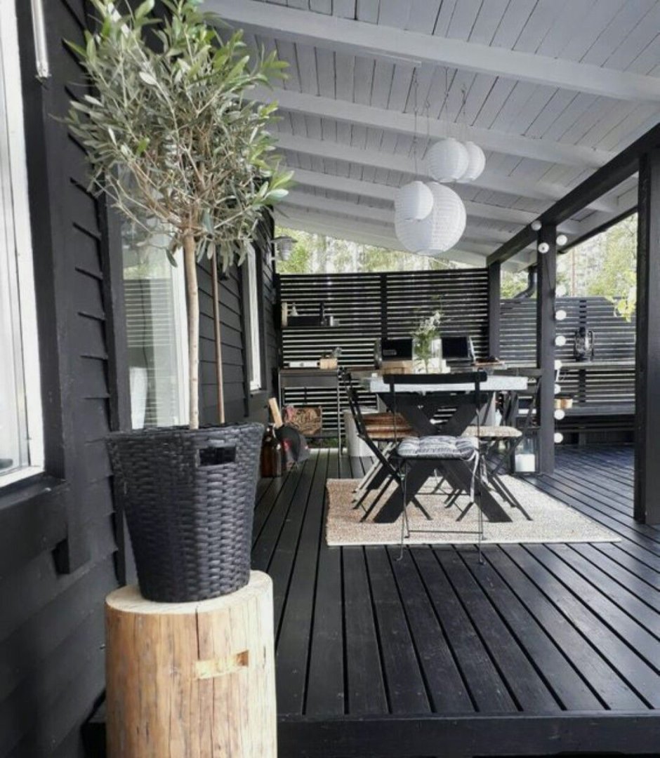 Беседка в скандинавском стиле