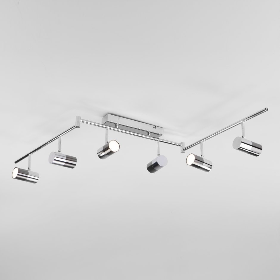 Светильник спот Eurosvet Mini Topper 20086/6 led хром/черный жемчуг 30w