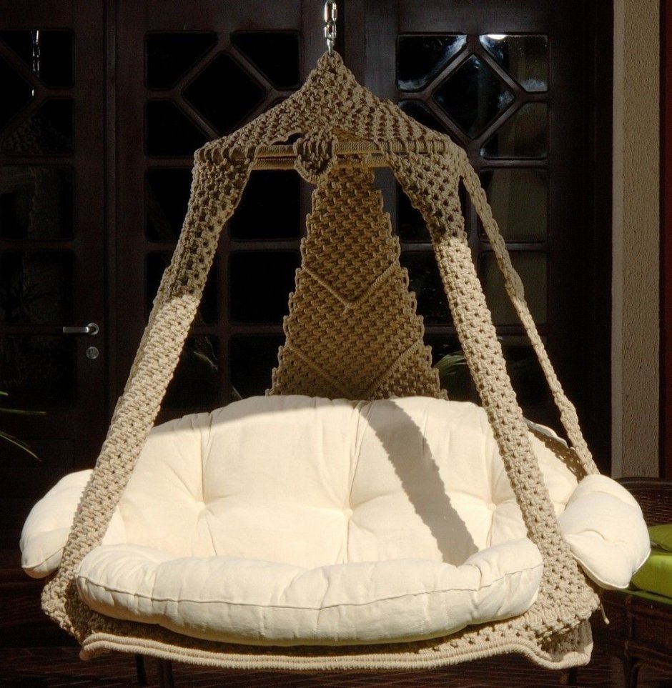 Детские качели макраме