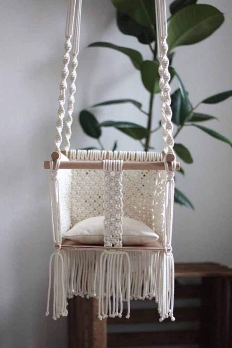 Детские качели макраме