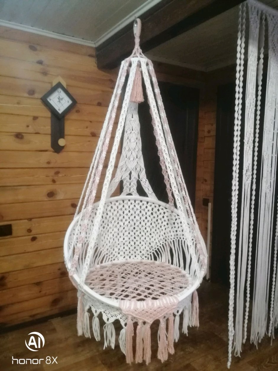 Детская качеля макраме