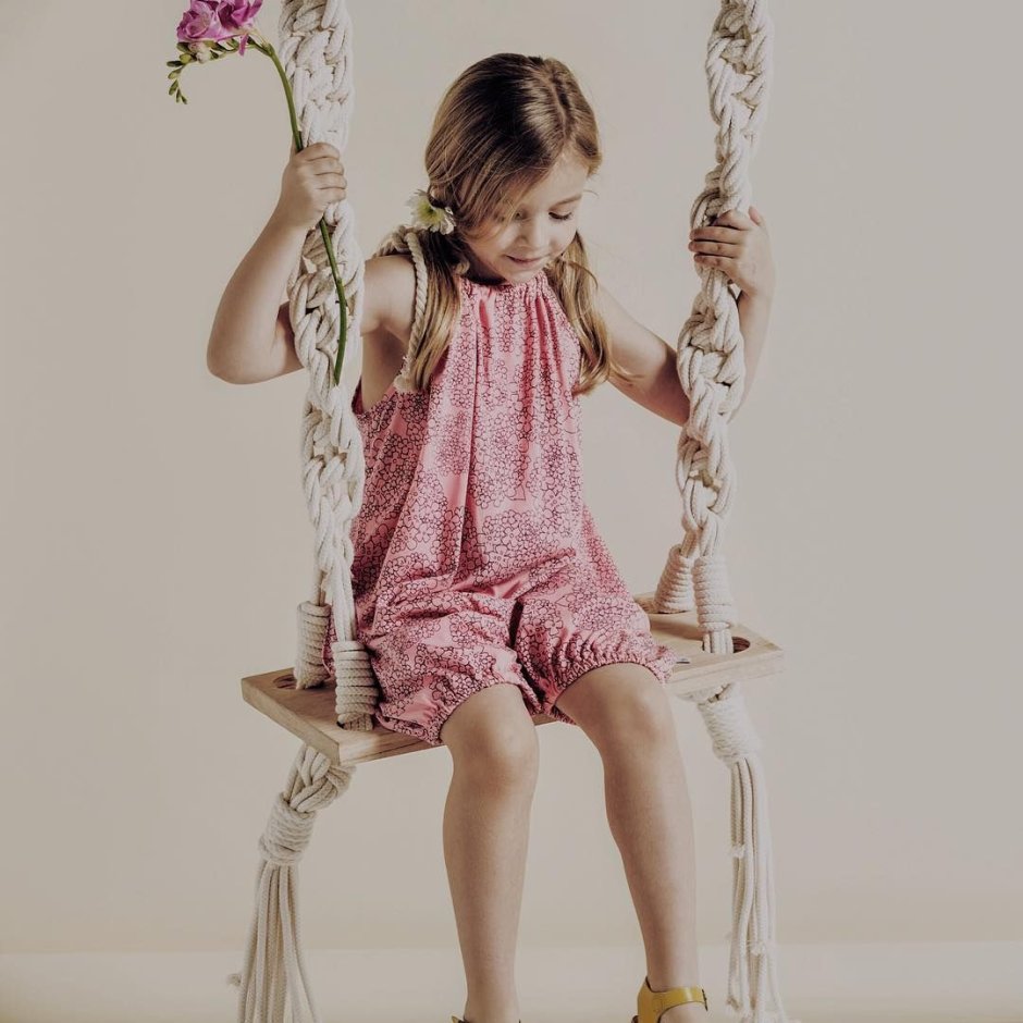 Подвесная люлька зыбка макраме