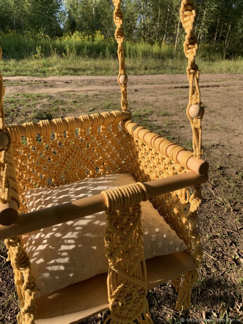 Качели из обруча