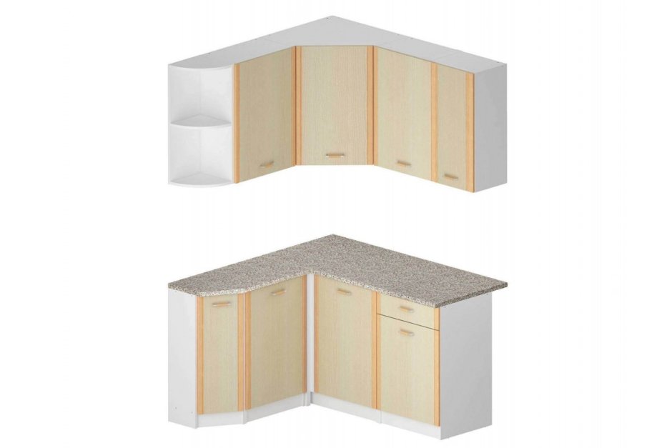 Кухонный гарнитур Бланка левый СТЛ.123.00 (белый/дуб кремона)