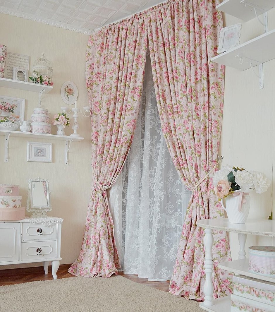 Стиль шебби Шик zanaveski