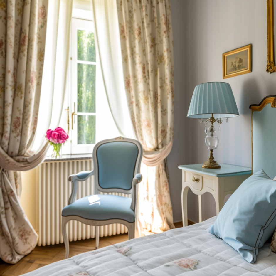 Шторы с кружевом в стиле Винтаж