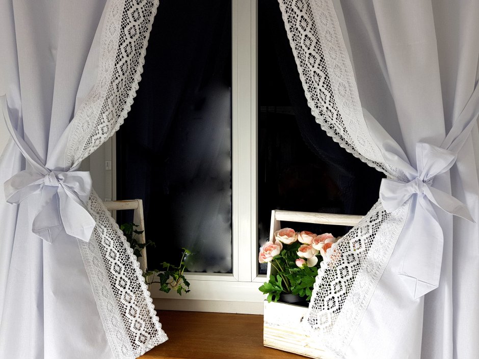 Кружевная тюль на кухню