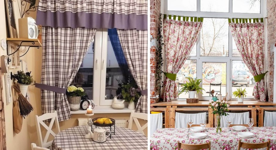 Шторы лен с кружевом