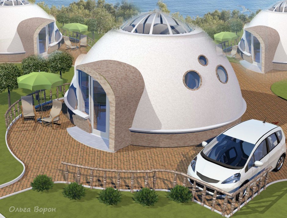 Купольный дом из пенопласта проект