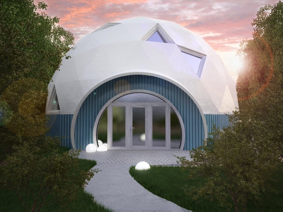 Круглые купольные домики