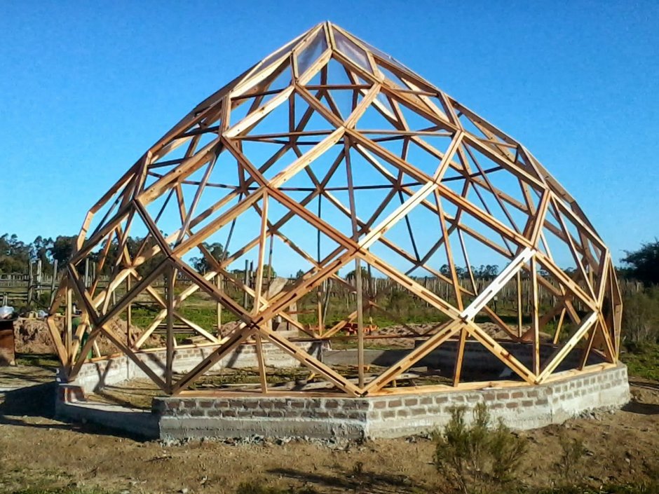 Кухня в купольном доме