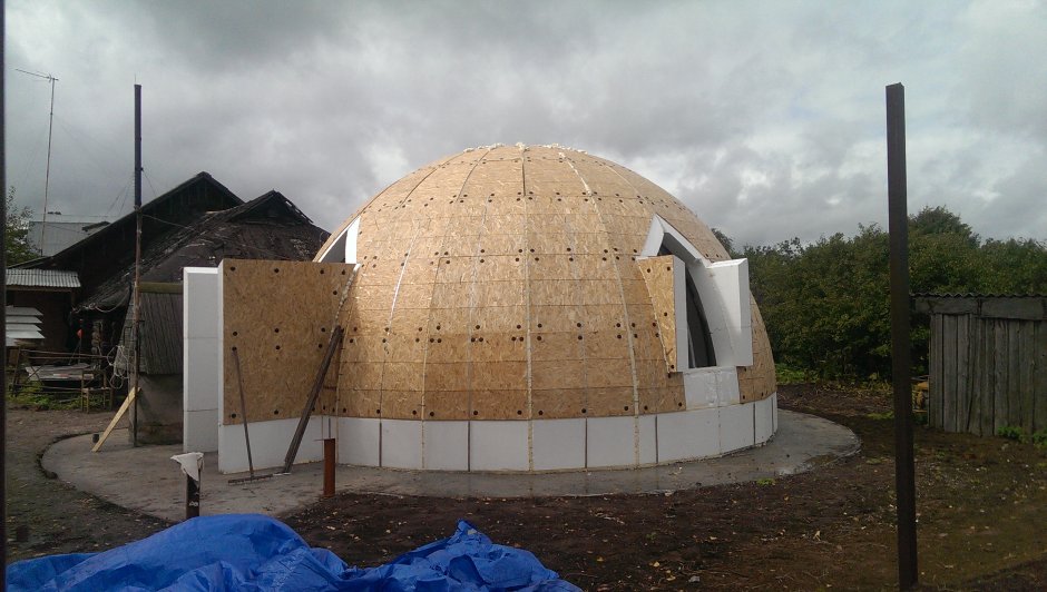 Купольный дом из пенополистирола