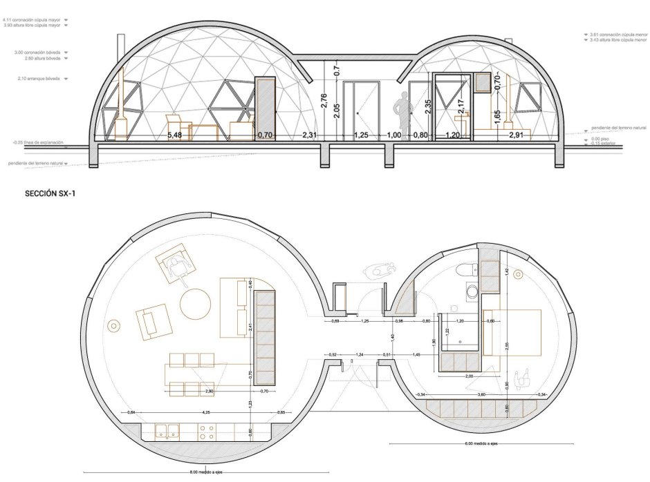 Купольный дом внутренняя отделка